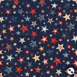 QT Fabrics American Tapestry 108 Inch Wide Backing Fabric Stars Navy QT Fabrics American Tapestry 108 Inch Wide Backing Fabric Stars Navy