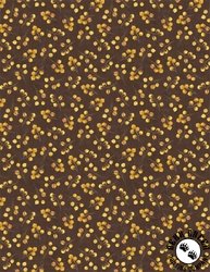 Wilmington Prints Chickadee Charm Berry Toss Brown