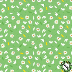 Benartex Delightful Daisies Sweet Daisies Green