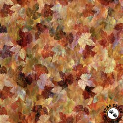 In the Beginning Fabrics Falling Leaves Maple Multi