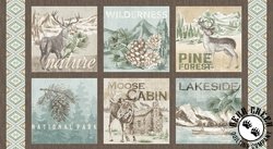 Michael Miller Fabrics Nature's Landscape Pine Forest Patchwork Panel Michael Miller Fabrics Nature's Landscape Pine Forest Patchwork Panel