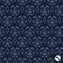 Riley Blake Designs Curated Blooms Damask Midnight Riley Blake Designs Curated Blooms Damask Midnight