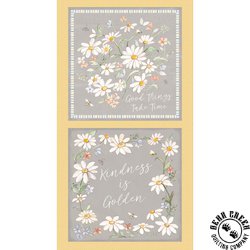 Clothworks Daisy Field Panel 24