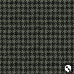 Studio E Fabric Snowy Days and Frosty Nights Houndstooth Green/Black Studio E Fabric Snowy Days and Frosty Nights Houndstooth Green/Black