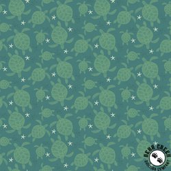 Riley Blake Designs Free As The Ocean Turtles Green