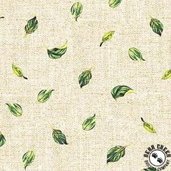 Michael Miller Fabrics Garden Variety Be-Leaf Me Cream