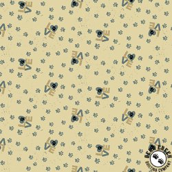 Clothworks Purrfection Paw Prints Gray