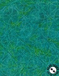 Wilmington Prints Copper Mountain Batiks Circle Dots Aqua Blue
