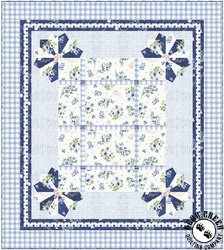 Indigo Petals Free Quilt Pattern