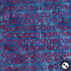 Anthology Fabrics Nouveau Batik Echo Dots Blue