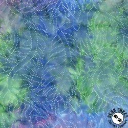 Timeless Treasures Tonga Batik Mayfair Curved Twig Leaves Modiste