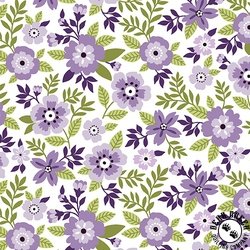Benartex Seaside Garden Asters Lilac Benartex Seaside Garden Asters Lilac
