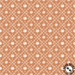 Windham Fabrics Petal and Purr Garden Lattice Rust Windham Fabrics Petal and Purr Garden Lattice Rust