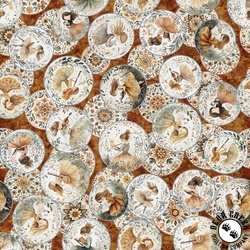 QT Fabrics Sugar, Spice, Everything Nice Girl Vignettes Paprika
