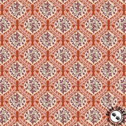 Lewis and Irene Fabrics Isabella Hidcote Tree on Terracotta Lewis and Irene Fabrics Isabella Hidcote Tree on Terracotta