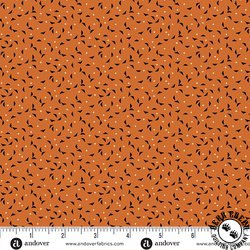 Andover Fabrics Midnight Moon Bats Pumpkin