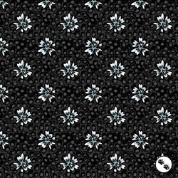 P&B Textiles Still Life Set Flowers Black P&B Textiles Still Life Set Flowers Black