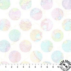 Northcott Dragonfly Dance Dots White/Multi