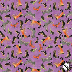 Riley Blake Designs Ghoul Friends Boots Toss Purple Riley Blake Designs Ghoul Friends Boots Toss Purple