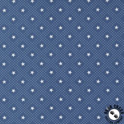 Moda Grand Haven Star Check Nautical Blue