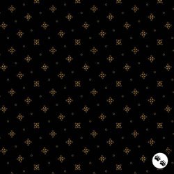 Andover Fabrics Espresso Whirly Gigi Black