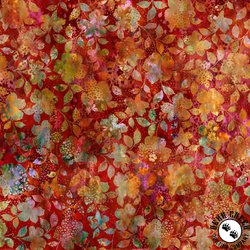 In The Beginning Fabrics Allure Patchwork Floral Red
