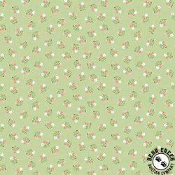 Windham Fabrics Afternoon in the Garden Floral Notes Mint