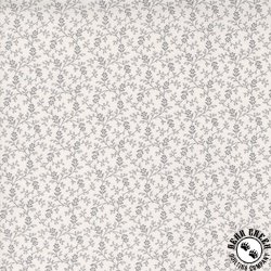 Moda Itty Bitty Background Gatherings Flower Vines Small Floral Grey