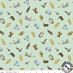 Riley Blake Designs Winnie The Pooh Characters Green Riley Blake Designs Winnie The Pooh Characters Green