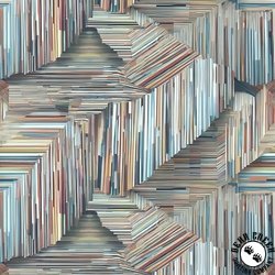 Studio E Fabric Out of the Woodwork Slats Turquoise