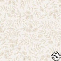 Marcus Fabrics Nouveau 108 Inch Wide Backing Fabric Leaf Sprigs Cream Marcus Fabrics Nouveau 108 Inch Wide Backing Fabric Leaf Sprigs Cream
