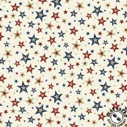 P&B Textiles Love and Glory Burlap Star Toss Cream
