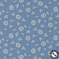 Moda Sally's Stiches Trailing Moss Prussian Blue Moda Sally's Stiches Trailing Moss Prussian Blue