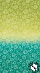 Benartex Wishflower Ombre Lime/Teal Benartex Wishflower Ombre Lime/Teal