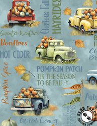 Wilmington Prints Glorious Fall Large All Over Blue Wilmington Prints Glorious Fall Large All Over Blue