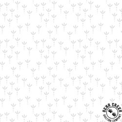 Blank Quilting Morning Mist IX White on White 3 Petalled Flower Blank Quilting Morning Mist IX White on White 3 Petalled Flower