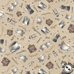 P&B Textiles Morning Treat Coffee Toss Tan P&B Textiles Morning Treat Coffee Toss Tan