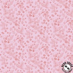 P&B Textiles Country Poetry Linear Floral Pink/Red P&B Textiles Country Poetry Linear Floral Pink/Red