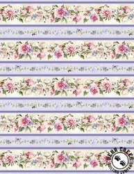 Wilmington Prints Fleur Amour Border Stripe
