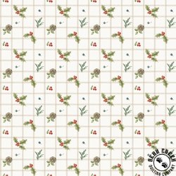 Riley Blake Designs Holiday Spirit Holly Cream Riley Blake Designs Holiday Spirit Holly Cream