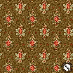 Andover Fabrics Autumn Woods Cornucopia Brown