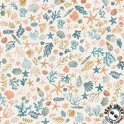 QT Fabrics Deep Sea Dazzle Coral Beige/Multi QT Fabrics Deep Sea Dazzle Coral Beige/Multi