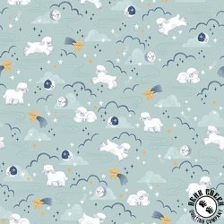 Riley Blake Designs Twinkle Little Star Main Mist Riley Blake Designs Twinkle Little Star Main Mist