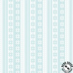 Riley Blake Designs Winter Magic Sweater Stripe White