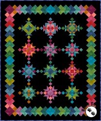 Chroma Shuffle (Black) Block of the Month - REGISTRATION