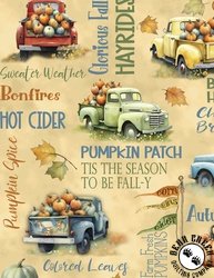 Wilmington Prints Glorious Fall Large All Over Golden Tan Wilmington Prints Glorious Fall Large All Over Golden Tan