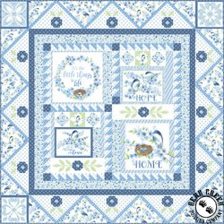 Bluebird Blessings Free Quilt Pattern