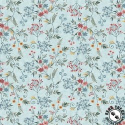 Henry Glass Norwegian Forest Tender Vines Pale Blue