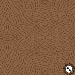 P&B Textiles Origins Diamond Linework Geo Brown