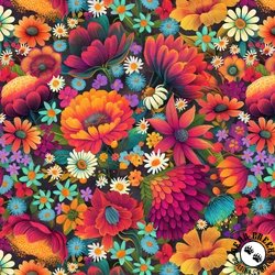 Blank Quilting Luminous Haven Dense Floral Multi Blank Quilting Luminous Haven Dense Floral Multi